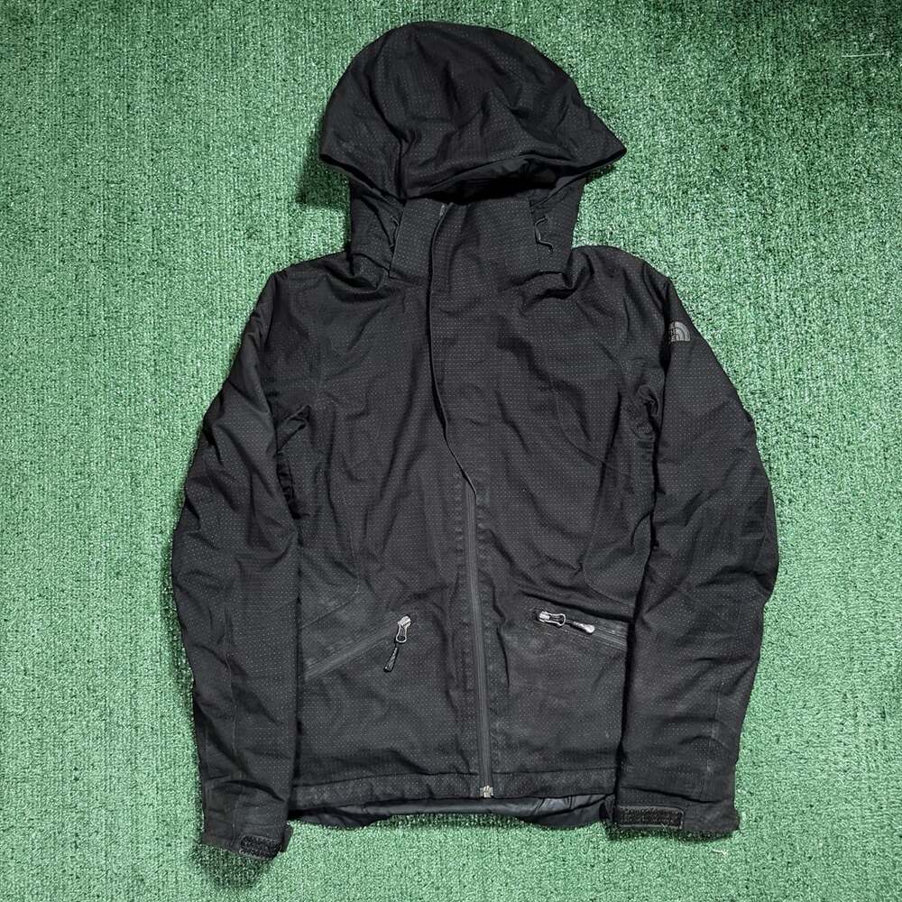 The North Face Women's Black Dot Print Hooded Jacket XS